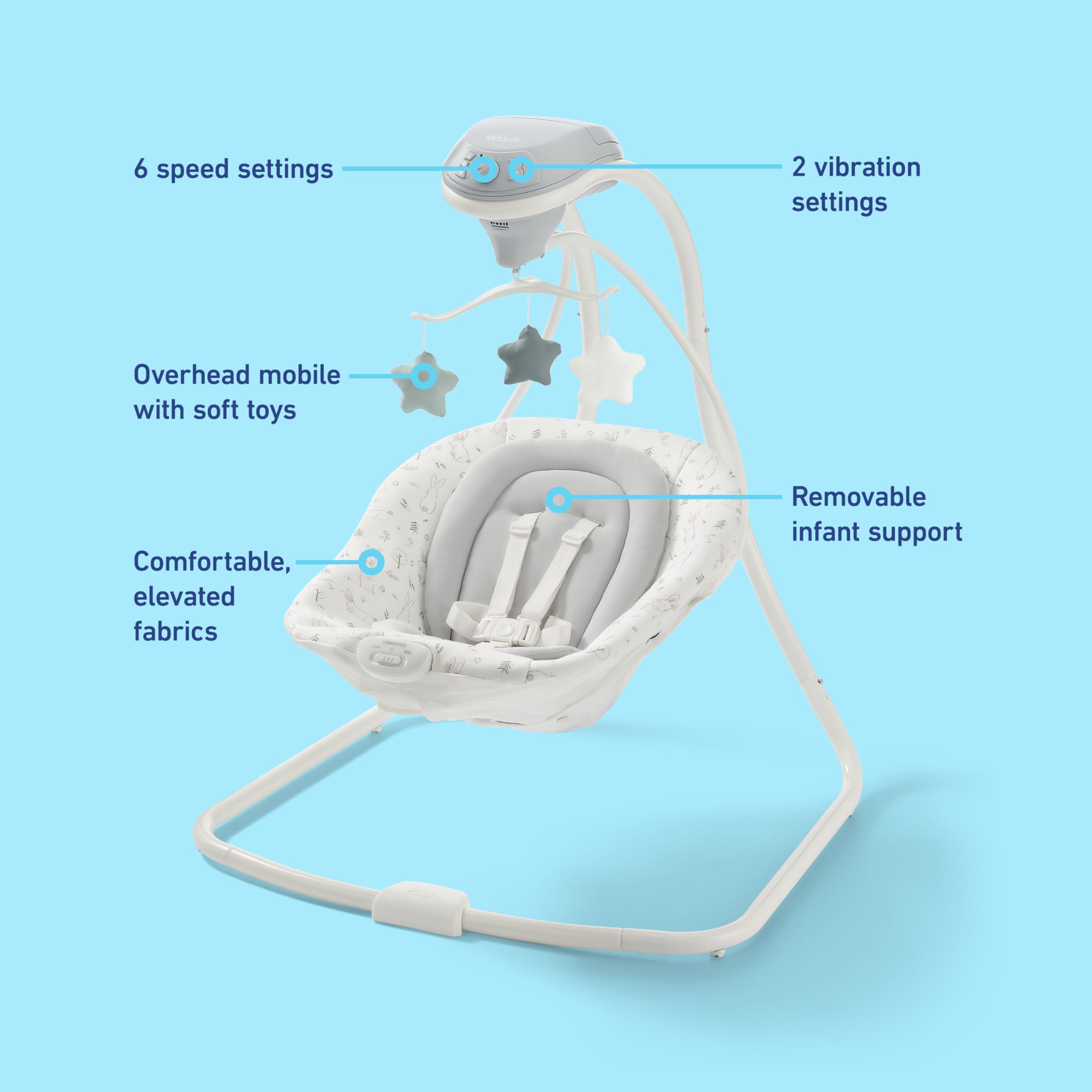 【美品】 Graco シンプルスウェイ ベビースウィング アビントン Amazon.co.jp: Graco Simple Sway Swing, Abbington by Graco [並行